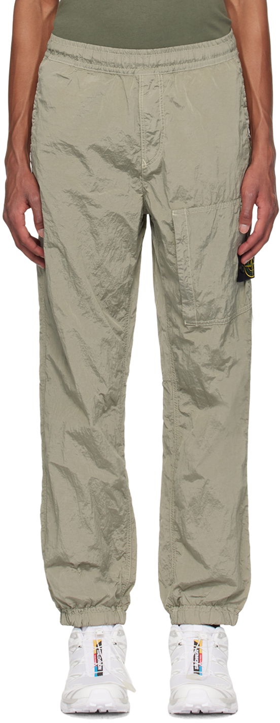 Träningsbyxor Stone Island Khaki Nylon Metal Sweatpants Grön | 811531019