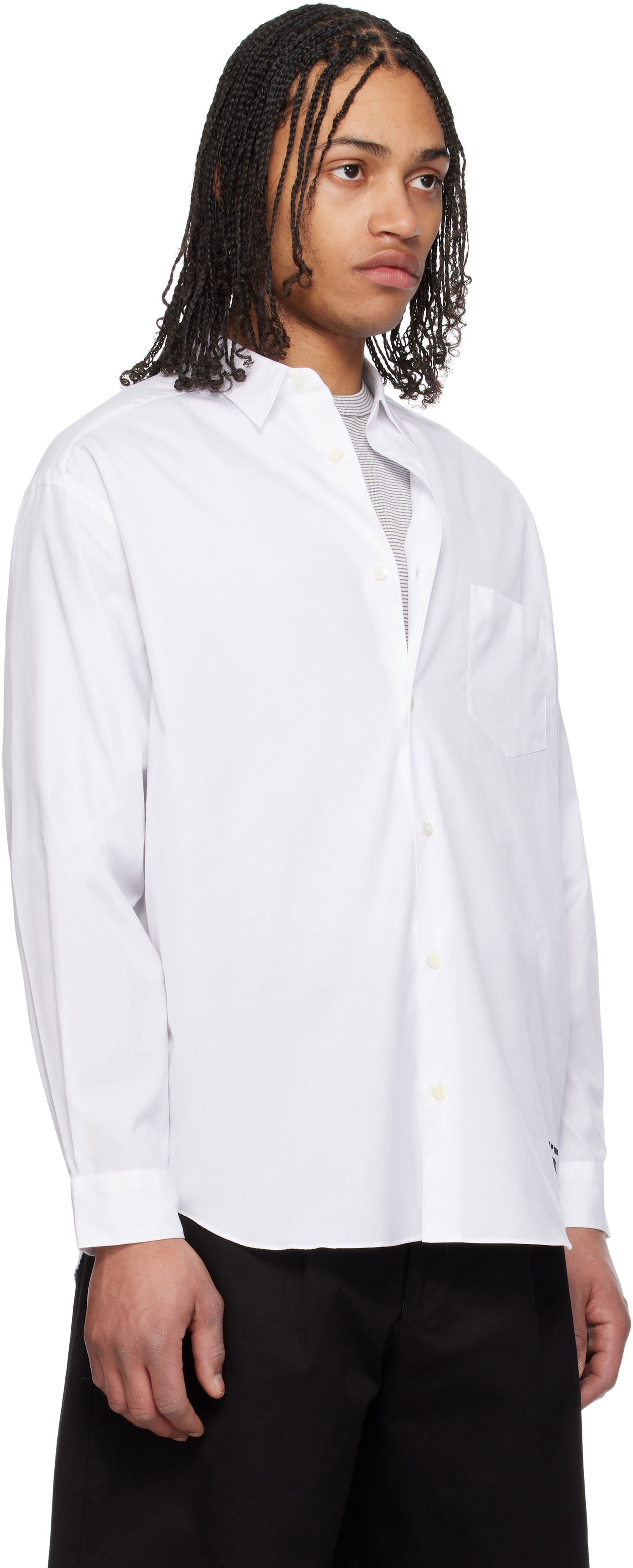 Skjorta Comme des Garçons CDG Homme Cotton Broad Shirt Vit | HO-B102-051, 1