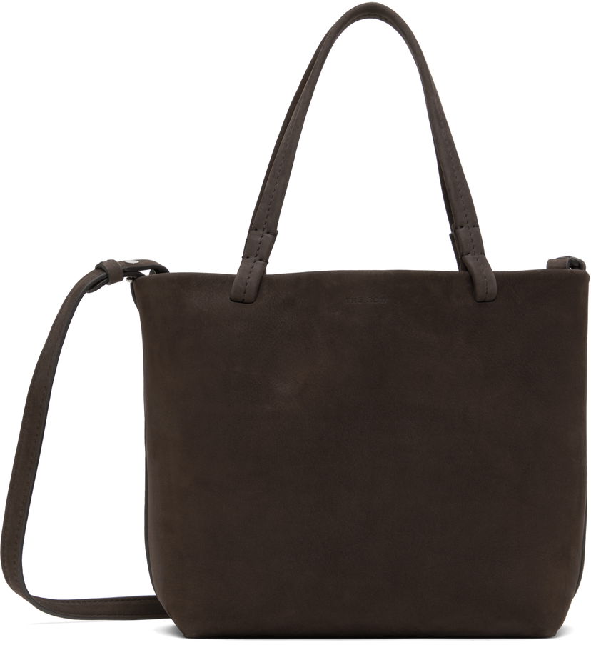 Handväska The Row Small Park Leather Tote Bag Brun | W1199-L81