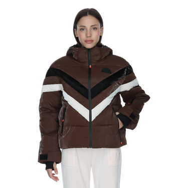 Pufferjacka Ellesse Milica Chevron Puffer Jacket Brun | ELA253F501-41, 0