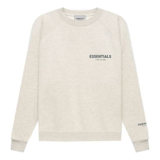 Sweatshirt Fear of God Essentials Pullover Crewneck Sweatshirt Beige | FOG-FW21-173