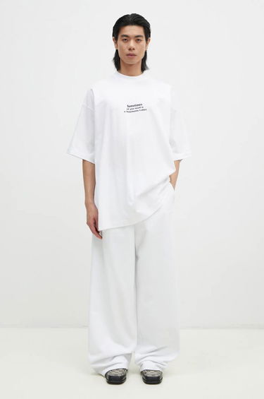 T-shirt VETEMENTS 'All You Need' Oversized T-Shirt Vit | UA66TR690W, 4