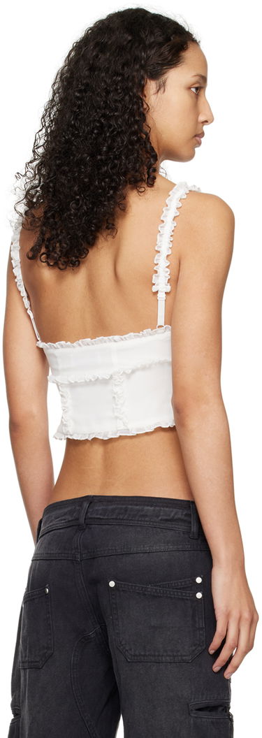 Linne GUIZIO Guizio Soler Ruffle Trim Tank Top Vit | R24115W034, 2