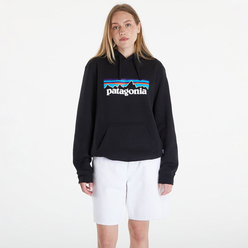 Sweatshirt Patagonia P-6 Logo Uprisal Hoody UNISEX Black Svart | 39622 BLK
