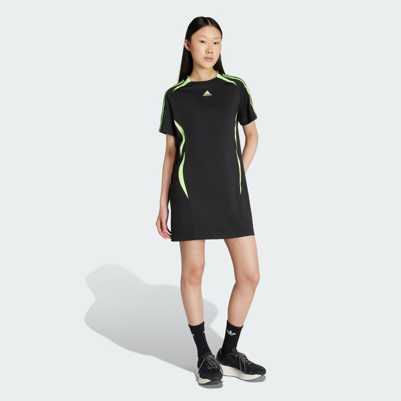 Klä adidas Performance Teamgeist Adicolor Tee Dress Svart | JZ8263