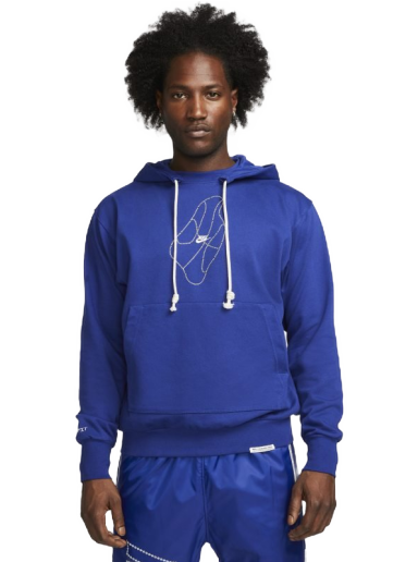 Sweatshirt Nike Dri-FIT Standard Issue Pullover Basketball Hoodie Mörkblå | DQ6103-455