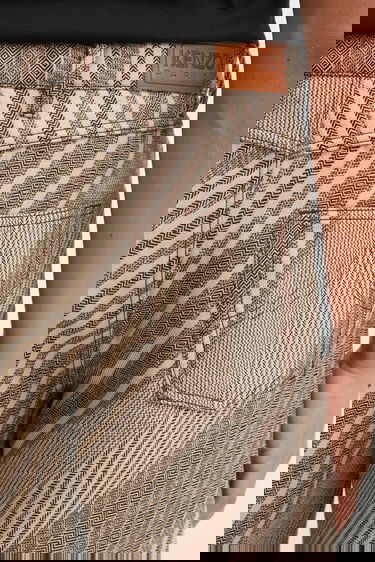 Byxor KENZO Wool Blend Diagonal Stripe Turn Up Wide Fit Pants Flerfärgad | FF65PA3839IO, 3