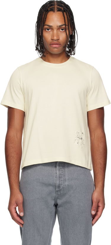 T-shirt JW Anderson JW Anderson Mini Graphic T-shirt Beige | JT0315-PG1510, 0