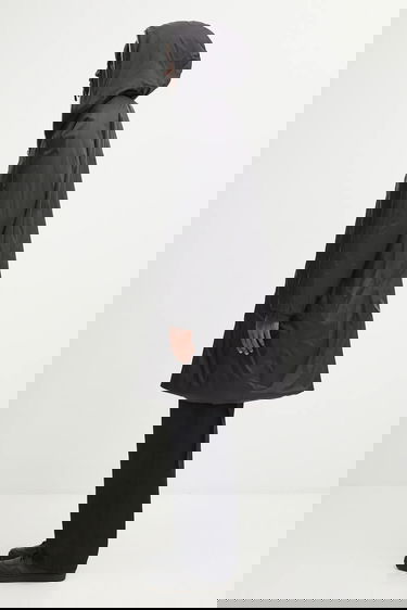 Parkas Rick Owens DRKSHDW Sealed Windbreaker Hooded Long Parka Svart | DU02E7973.NP, 1