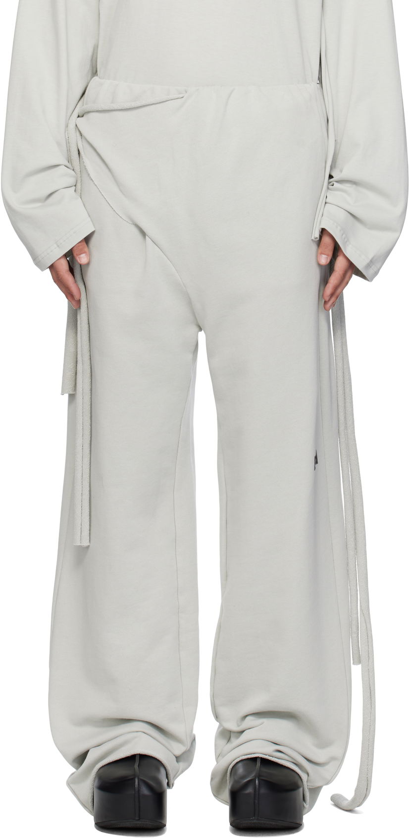 Byxor Ottolinger Ottolinger 'Otto' Wrap Sweatpants Grå | 115-201015-01