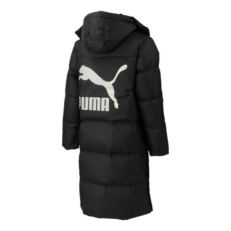 Pufferjacka Puma Teamliga Long Down Coat Svart | 539572-01
