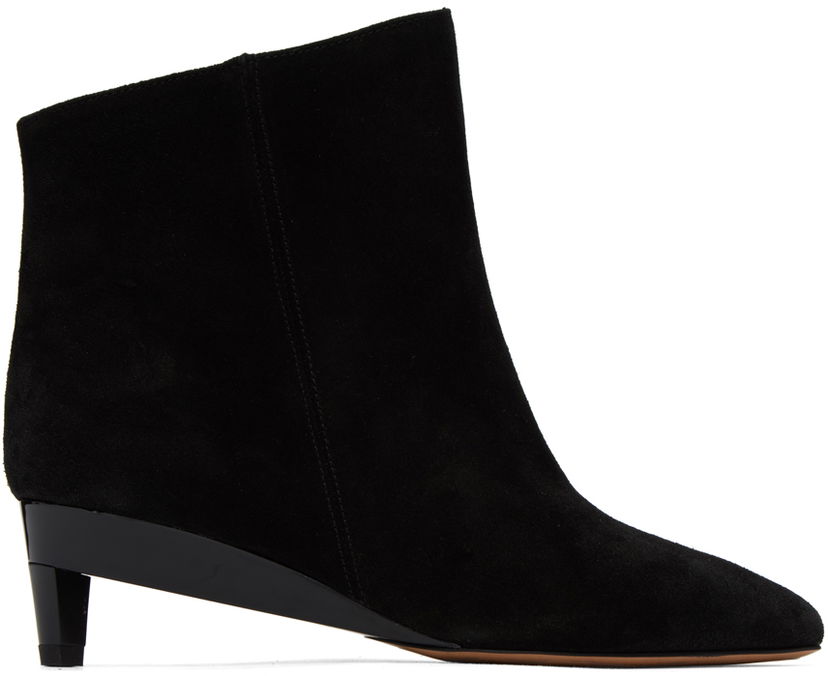 Kläder ISABEL MARANT Isabel Marant Deyan Suede Ankle Boots Svart | 23ABO0057FA-A3A33S