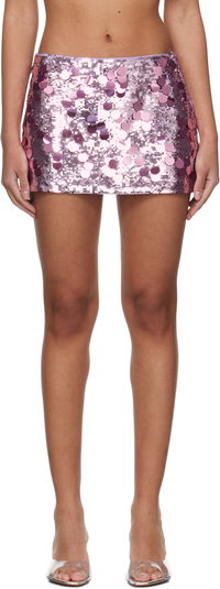 Guizio Low Rise Sequin Mini Skirt