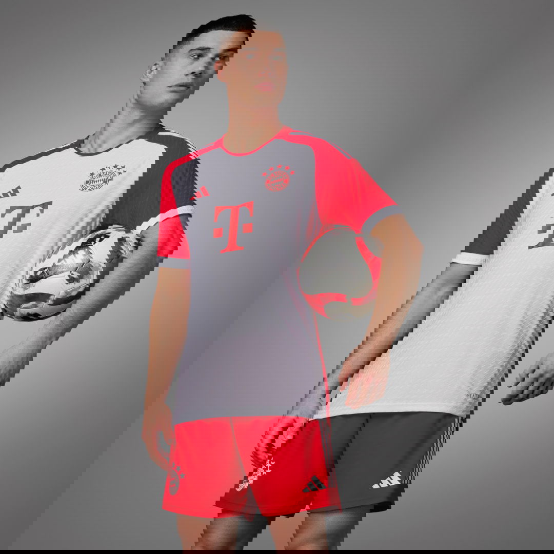 Jersey adidas Originals FC Bayern 23/24 Authentic Home Jersey Vit | HR3729, 0