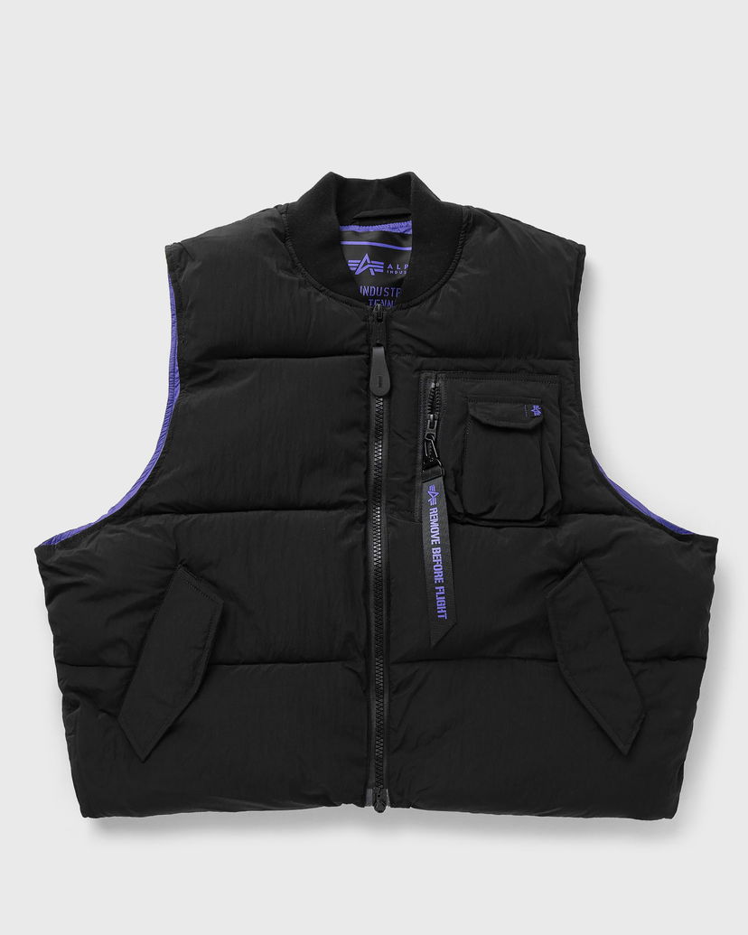 Väst Alpha Industries MA-1 Black Puffer Vest Svart | 148138UV-03