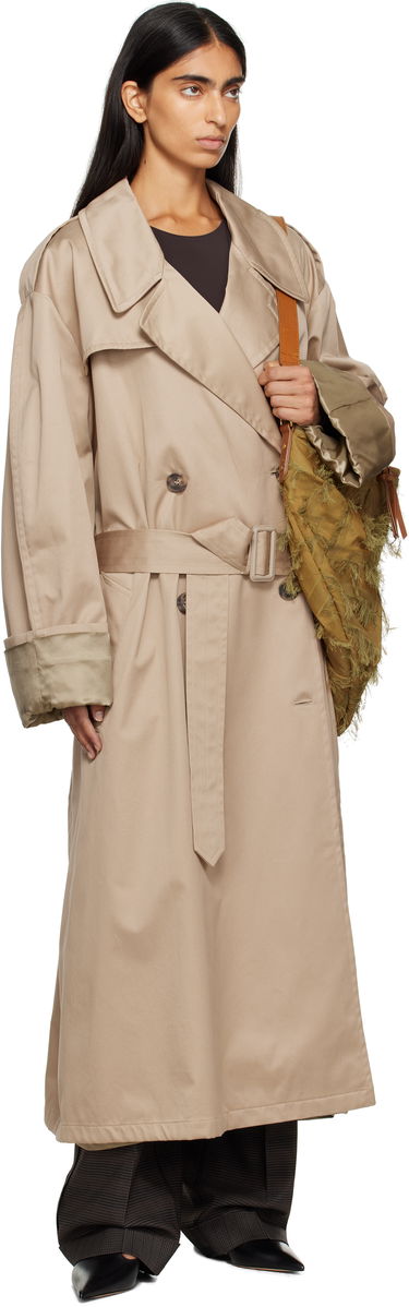 Trenchcoat Maison Margiela MM6 Maison Margiela Cotton Trench Coat Beige | S52AH0081 M35368, 3