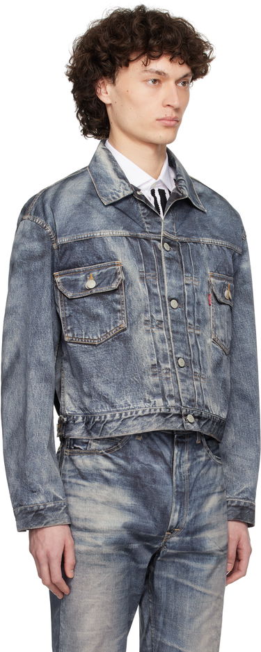 Jacka Junya Watanabe Junya Watanabe Levi's Edition Denim Trucker Jacket Blå | WO-J910-100, 1