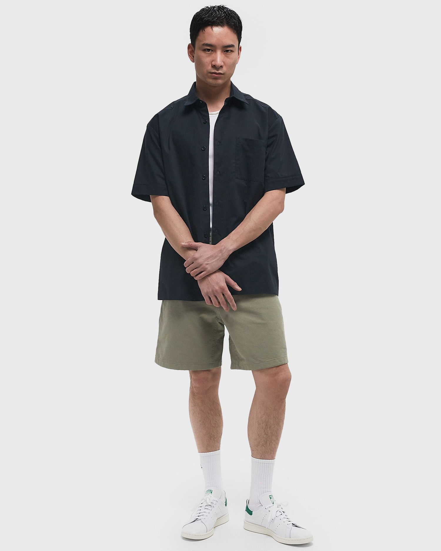 Skjorta A.P.C. A.P.C. Ross Logo Short Sleeve Shirt Mörkblå | COGZR-H12623-IAK, 1