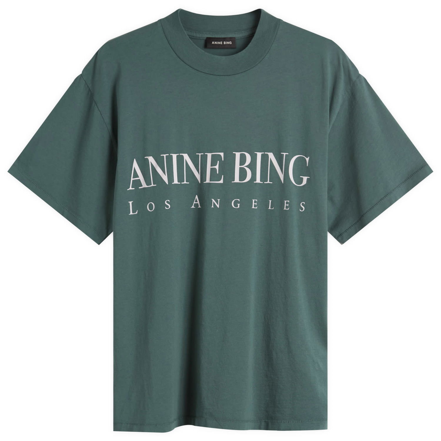 T-shirt Anine Bing Ashton Los Angeles T-Shirt, Size X-Small Grön | A-08-10133-DKG31, 1