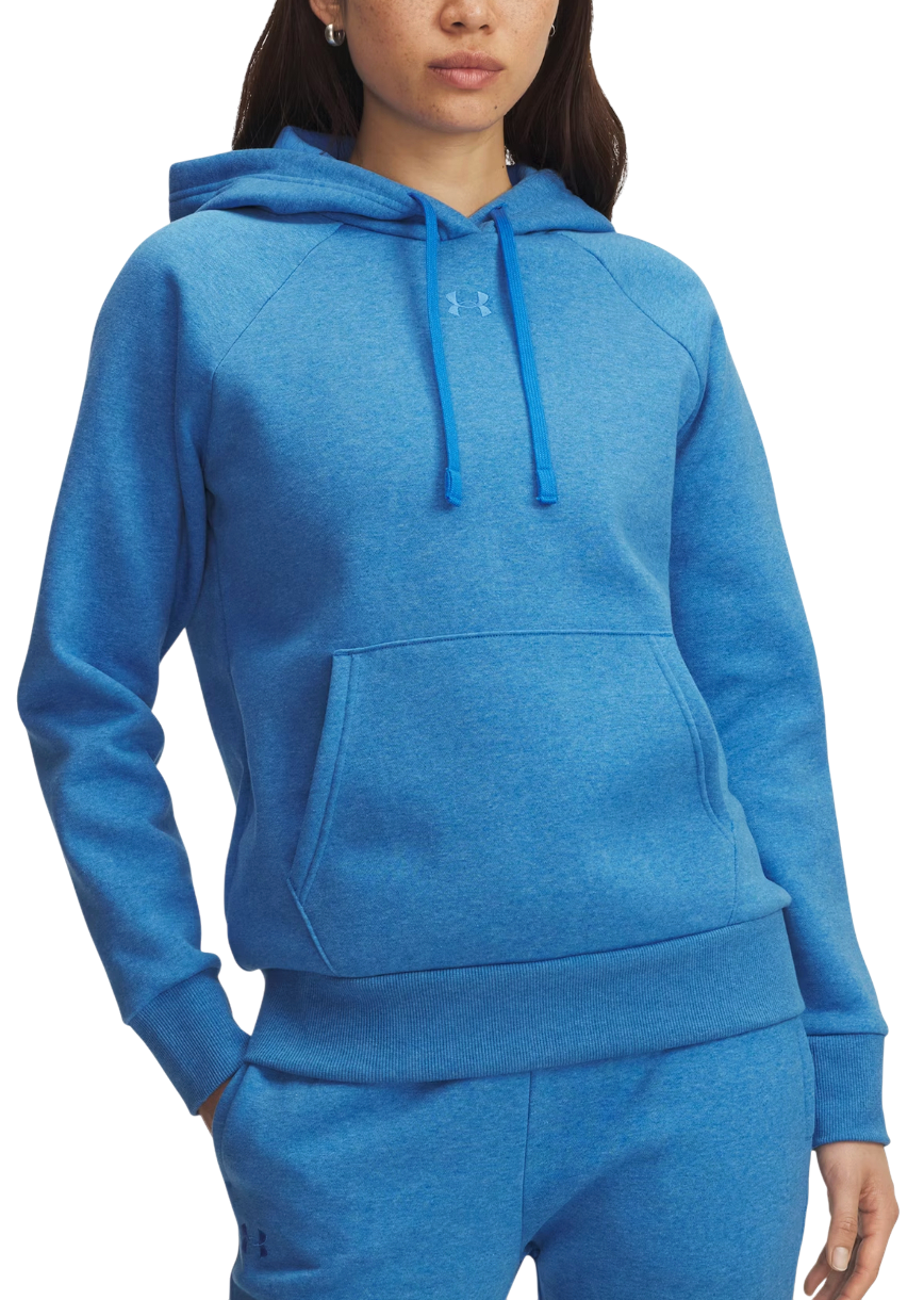 Sweatshirt Under Armour Rival Fleece Hoodie Blå | 1379500-402, 0