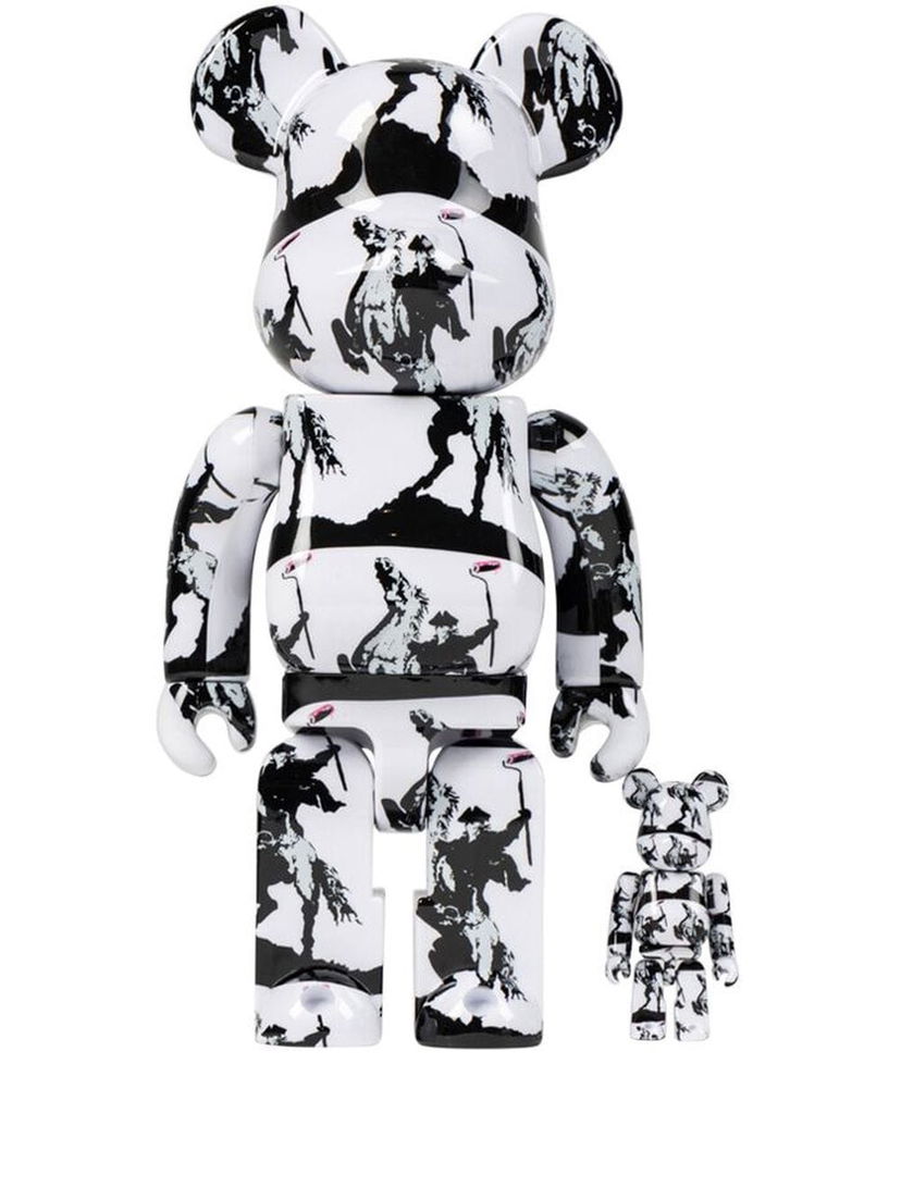 Samlarobjekt Medicom Toy Brandalism Highwayman Be@rbrick collectibles "100% and 400%" - White Svart | MEDI006519105219
