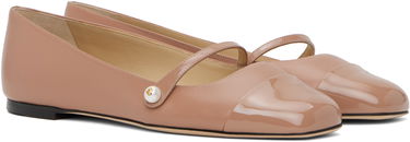 Sneakers och skor Jimmy Choo Jimmy Choo Elisa Ballerina Flats Rosa | ELISA FLAT PTZ, 3