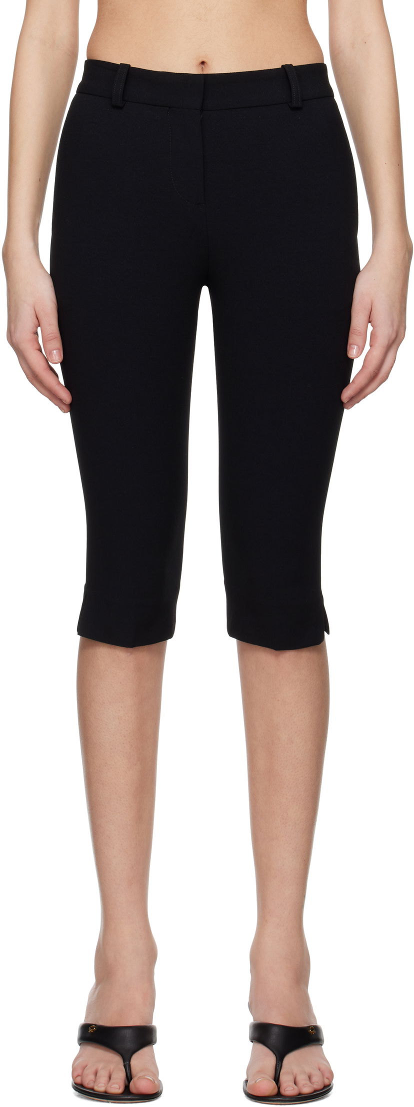 Byxor TOTEME TOTEME Capri Trousers Svart | 252-WRB0251-FB0380