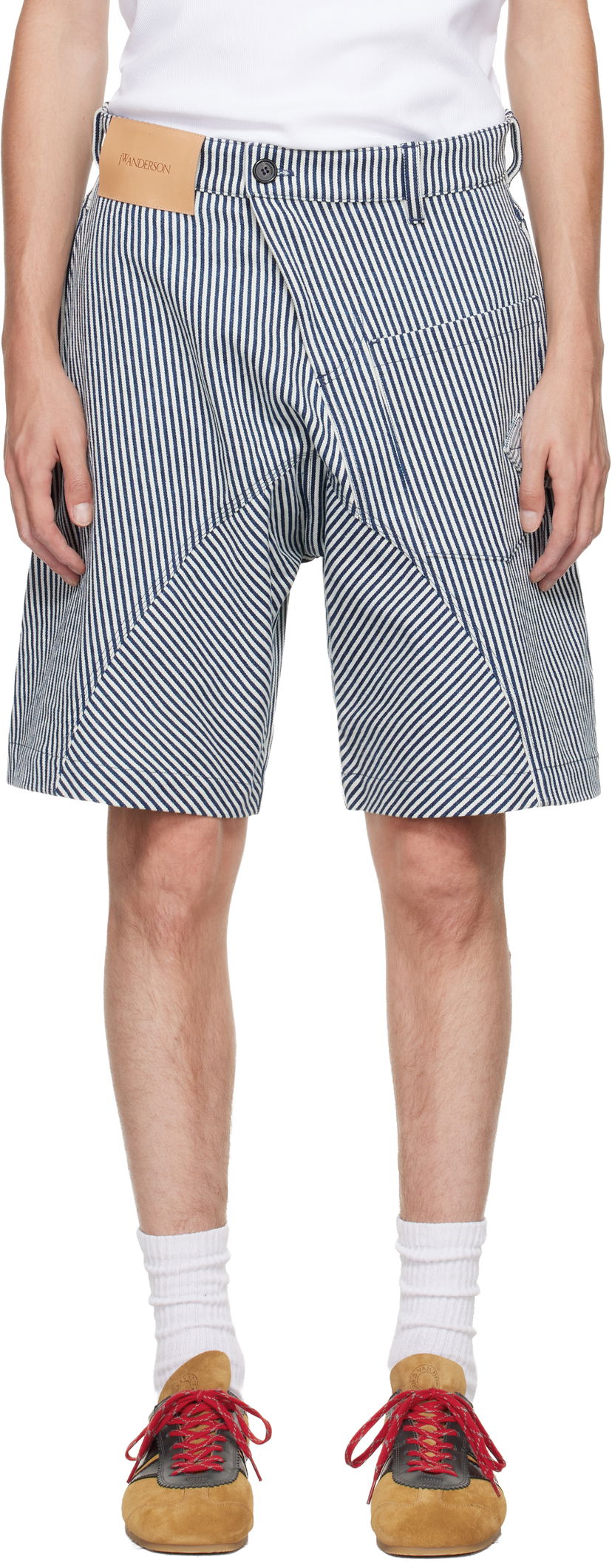 Shorts JW Anderson JW Anderson Twisted Workwear Shorts Mörkblå | SR0124-PG1819