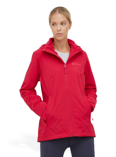 Vindjacka Jack Wolfskin Moonrise 3in1 Jacket Röd | 1115621