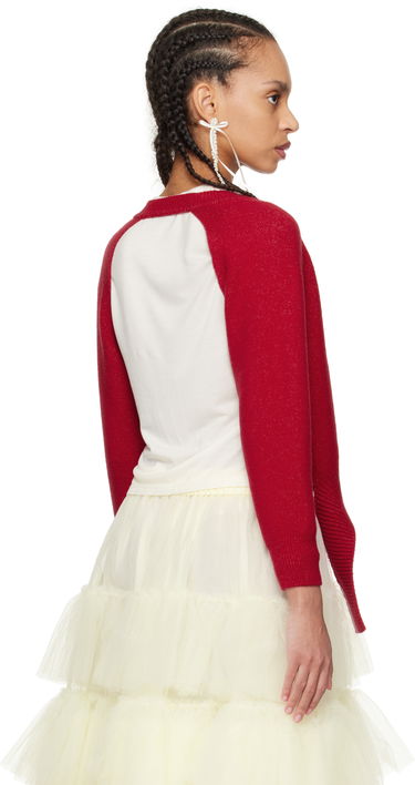 Sweater Simone Rocha Simone Rocha Open Back Cardigan Röd | LMK7 0660, 2