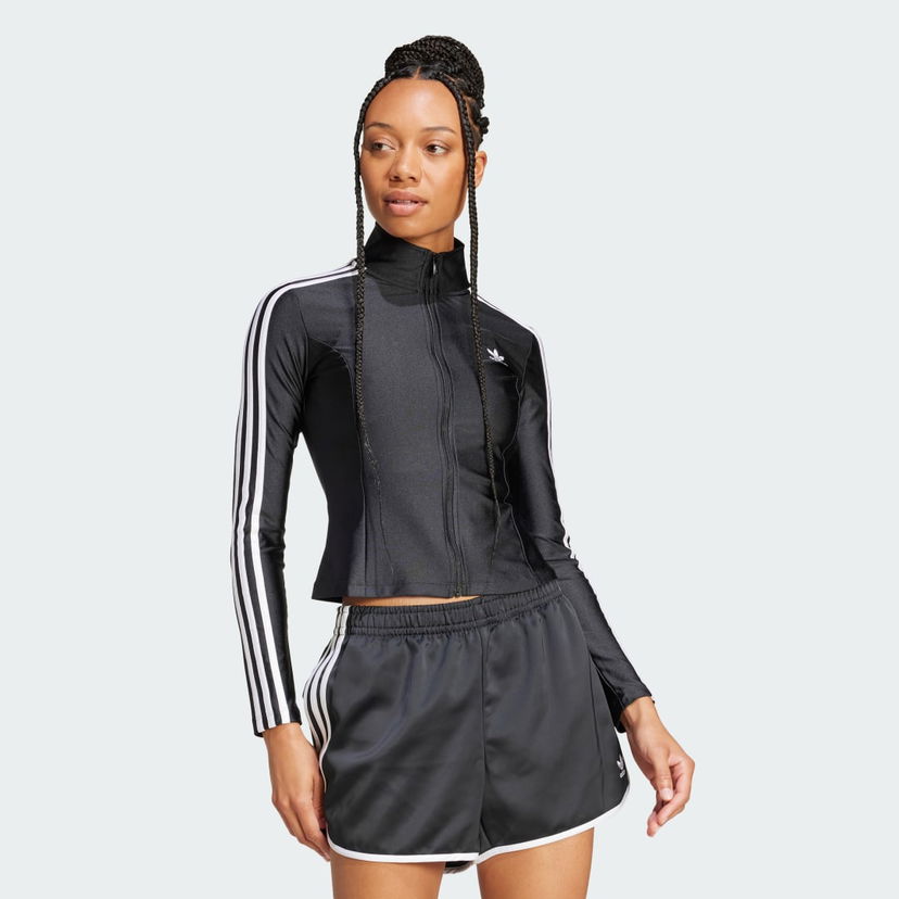 Vindjacka adidas Performance 3-Stripes Slim Jacket Svart | JD5025