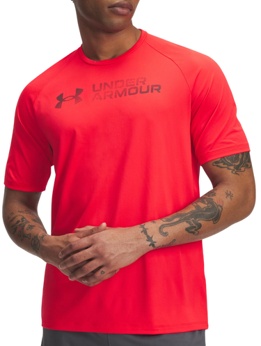 T-shirt Under Armour Tech Reflective Short Sleeve T-Shirt Röd | 6005116-713, 0