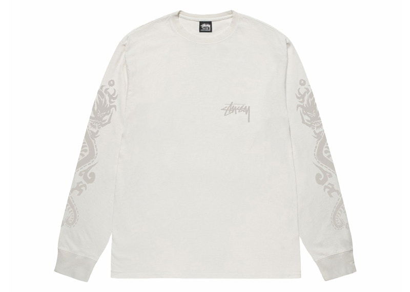 T-shirt Stüssy Dragons Long Sleeve T-Shirt Vit | 1995031