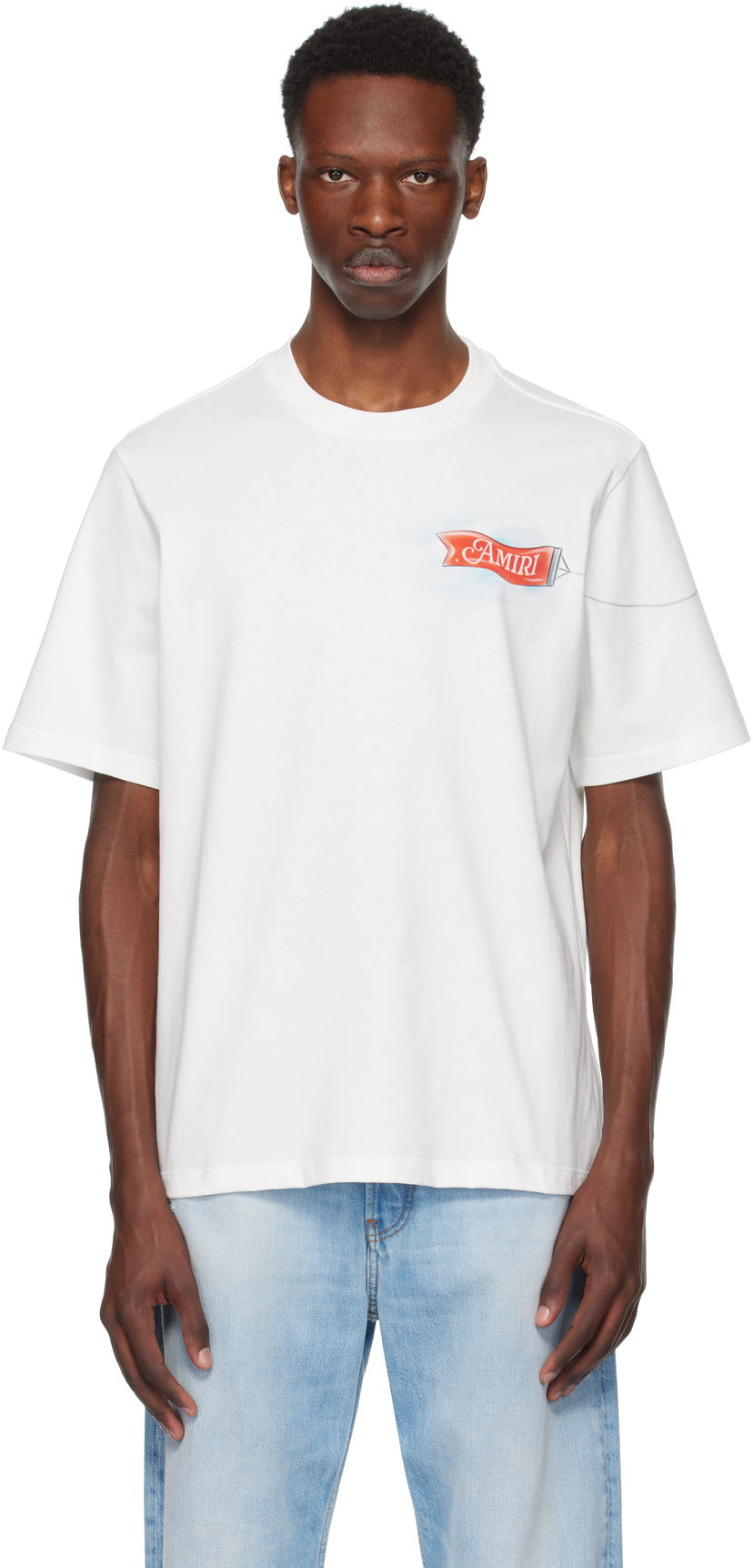T-shirt AMIRI AMIRI 'For the World' T-Shirt Vit | AMJYTE1220