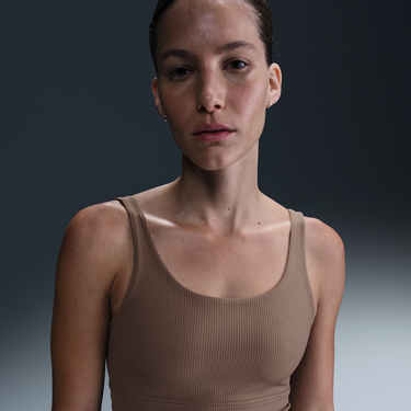 Behå Nike INF WIDE RIB BRA Brun | hf1542-233, 2