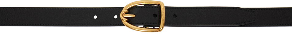 Bälten Tom Ford TOM FORD Angled Buckle Belt Svart | TB286-LCL311X, 0