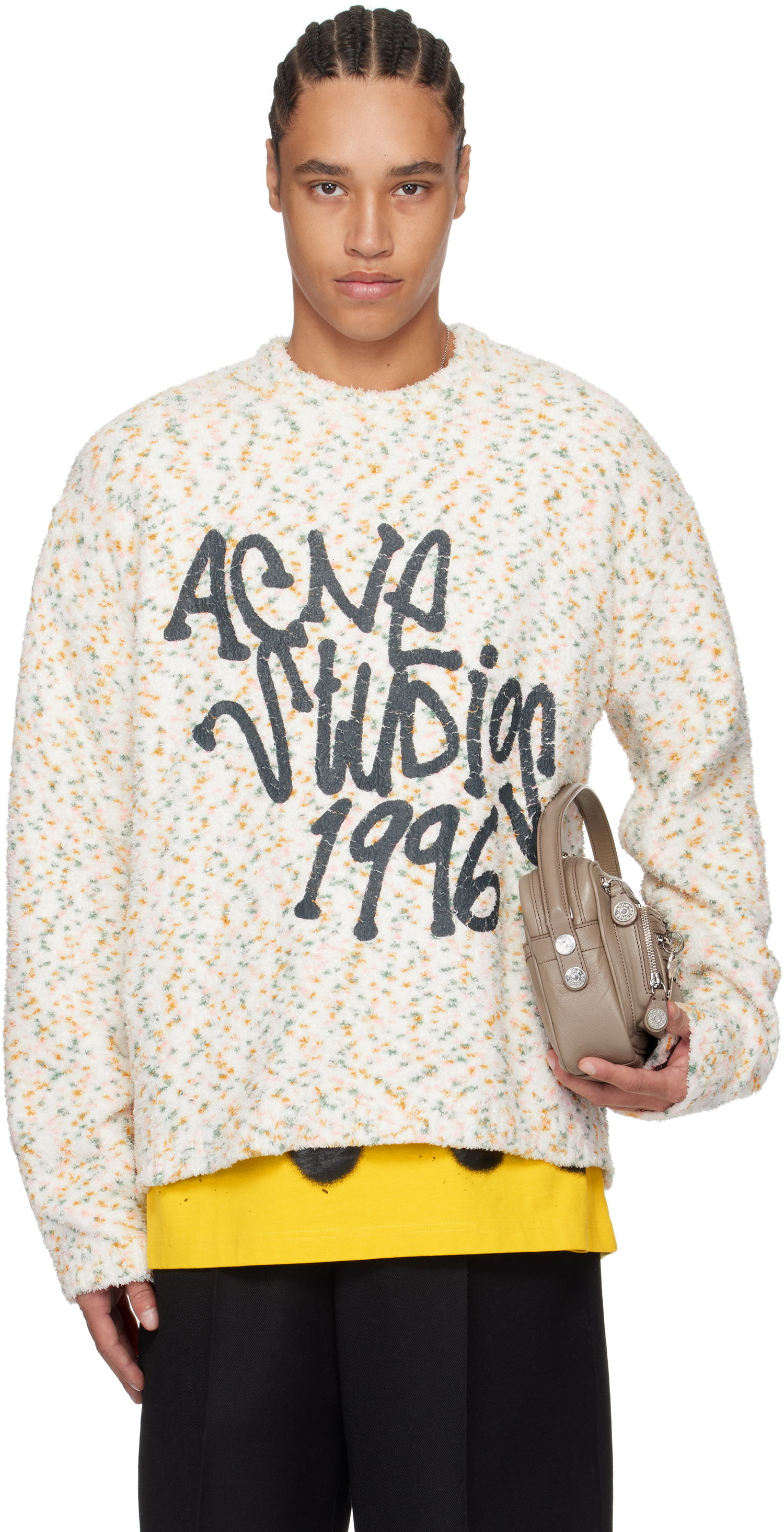 Sweater Acne Studios Acne Studios Printed Logo Knit Sweater Flerfärgad | B60360-, 0