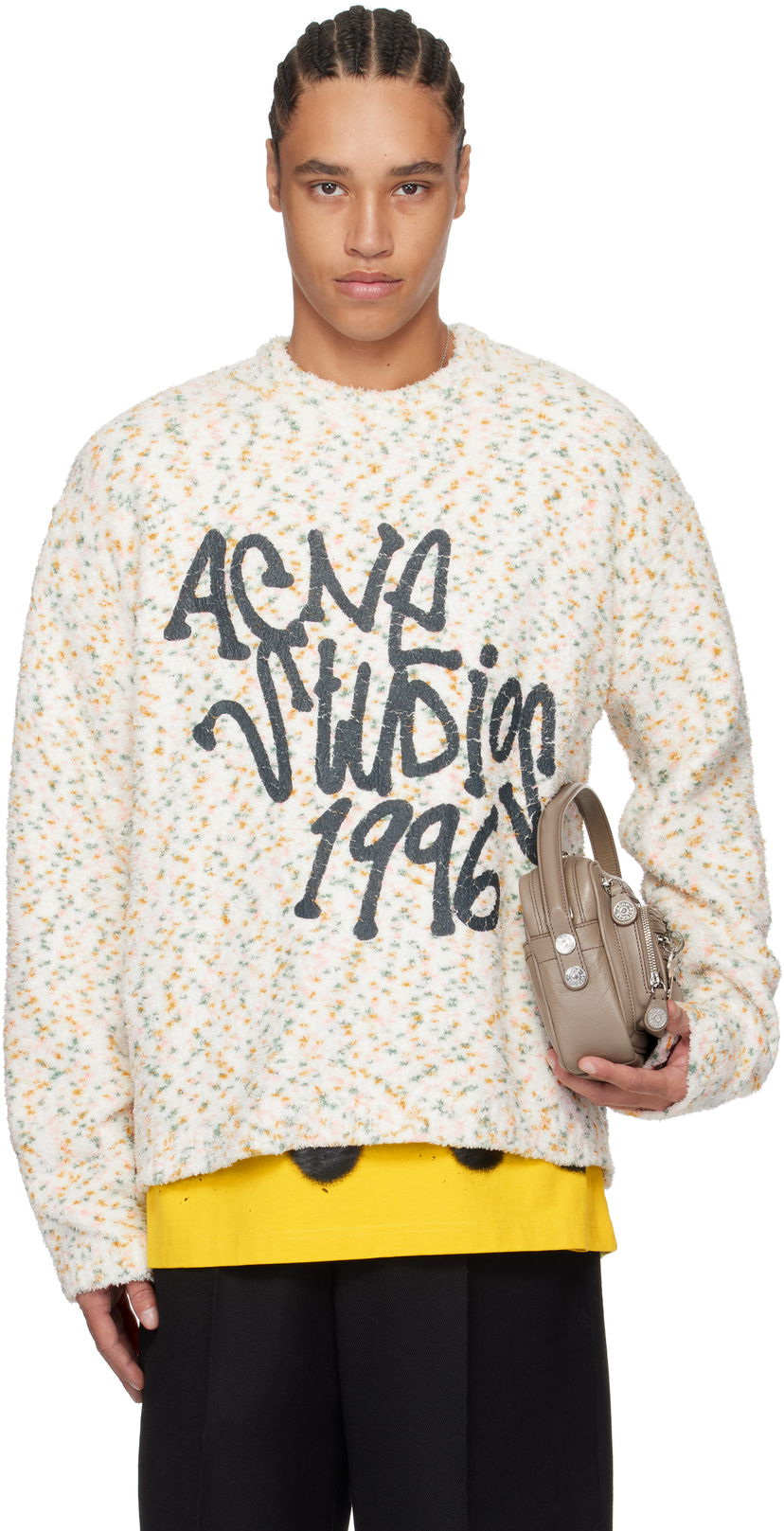 Sweater Acne Studios Acne Studios Printed Logo Knit Sweater Flerfärgad | B60360-