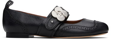 Skovård SHUSHU/TONG SHUSHU/TONG Round-Toe Ballerina Flats Svart | FSDEAC06 LEA252, 0