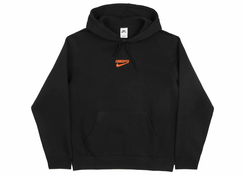Sweatshirt Nike SB Concepts x Hoodie Black/Orange Svart | DH2928-010