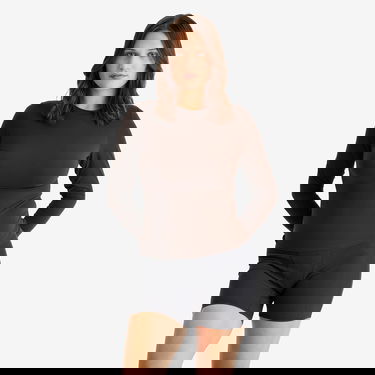 T-shirt SKIMS Fits Everybody Long Sleeve T-Shirt, Size Large Brun | AP-TSH-0650-COCOA, 2