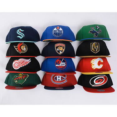 Keps Mitchell & Ness Vegas Golden Knights Team 2 Tone 2.0 Snapback Hat Svart | HHSS5367-VGKYYPPPBKGD, 4