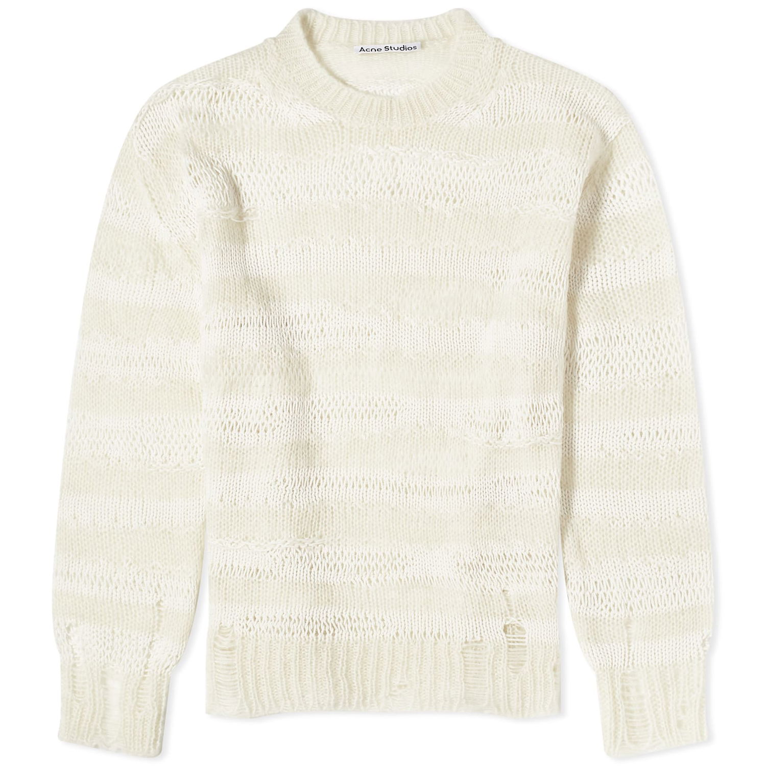 Sweater Acne Studios Karita Mohair Stripe Jumper Vit | A60399-CEY, 0