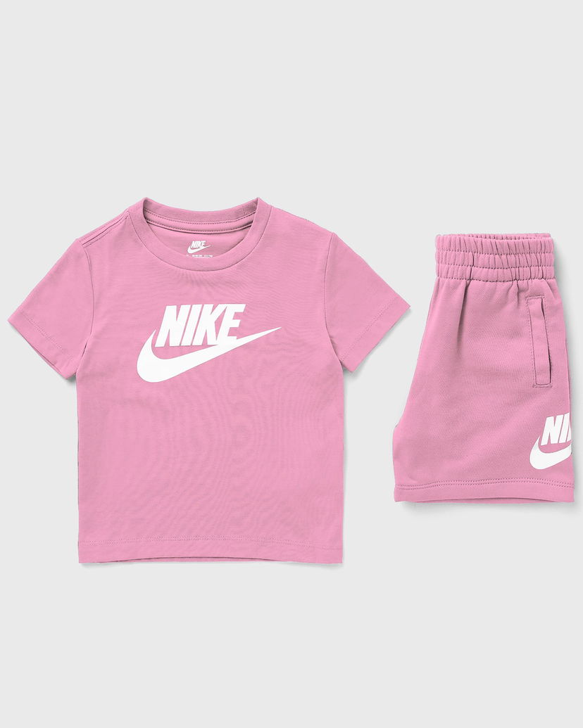 Träningsoverall Nike Toddler Girls' T-Shirt and Shorts Set Rosa | 36L596-ACG