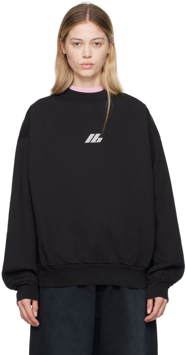 Sweatshirt Balenciaga Black Regular Sweatshirt Svart | 697869 TQVT8
