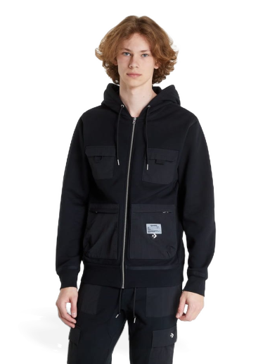 Sweatshirt Converse Joshua Vides x Utility Full Zip Svart | 10023691-A01