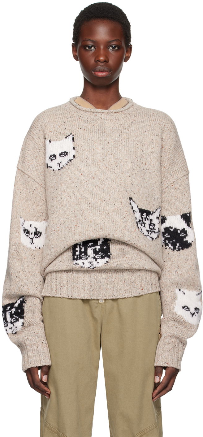Sweater Acne Studios Pattern Sweater Beige | C60096-, 0