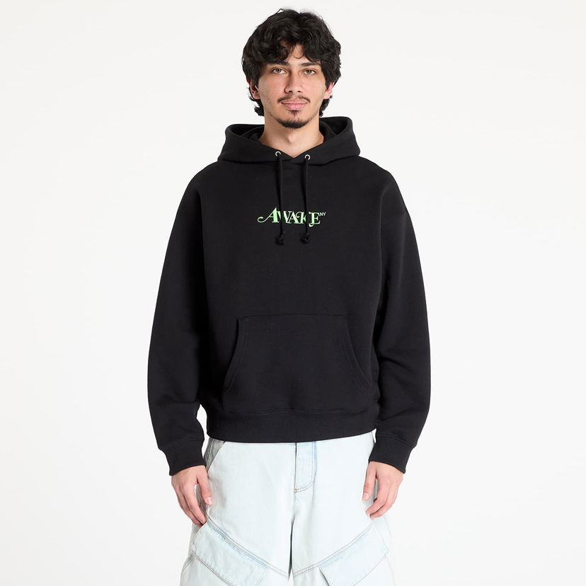 Sweatshirt Awake NY Awake NY Classic Logo Hoodie Svart | AWK-SP25-HD002-BLK