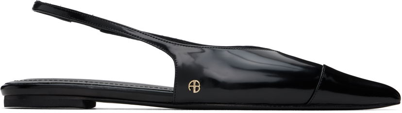 Sneakers och skor Anine Bing Elena Slingback Ballerina Flats Svart | A-14-10263-050