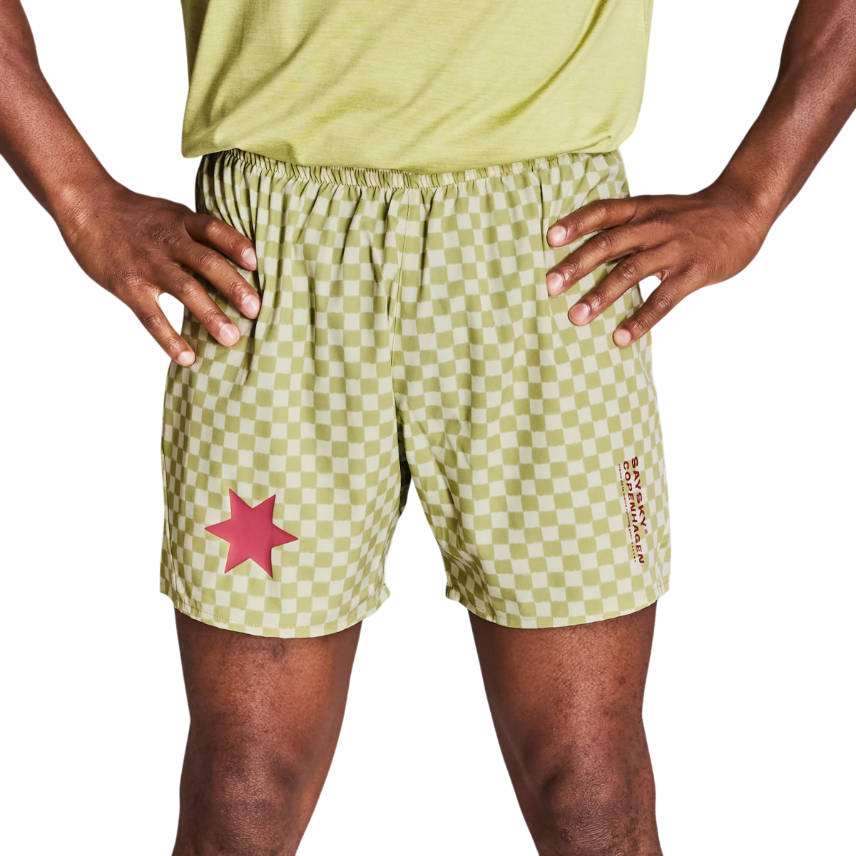 Shorts Saysky Saysky Checker Pace 5" Shorts Grön | nmrsh21c1034, 0